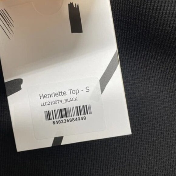 NEW LA LIGNE Women's Top Henriette Knit Tank Top Size S Black - Picture 7 of 8